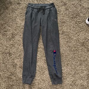 gray champion sweatpants